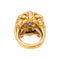 Bague 51 Bague cocktail en or jaune, or blanc et diamants 58 Facettes 5348121CN