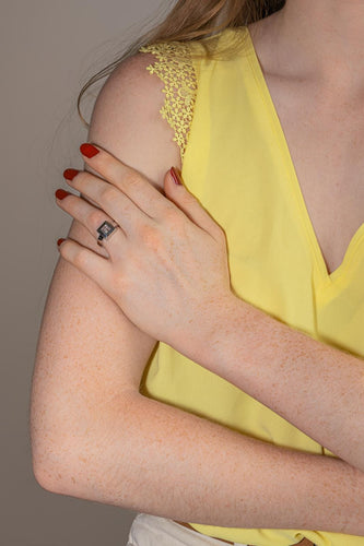 Bague 52 Chopard Happy Diamonds - Bague en or blanc et diamant 58 Facettes 5376538CN