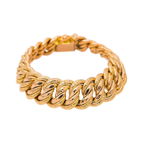 Bracelet Bracelet maille américaine en or jaune 58 Facettes 5450990CN
