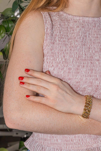 Bracelet Bracelet maille américaine en or jaune 58 Facettes 5450990CN