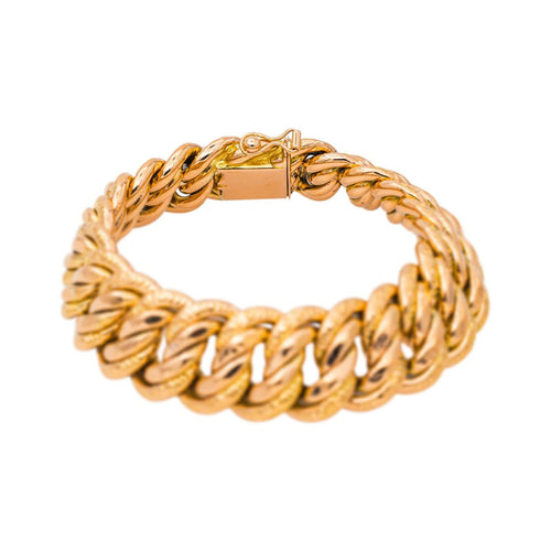 Bracelet Bracelet maille américaine en or jaune 58 Facettes 5450990CN