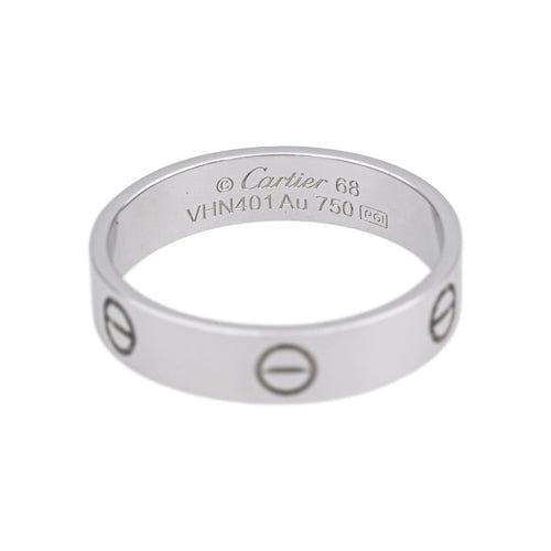 Bague 68 Cartier Love - Bague en or blanc 58 Facettes 4958888CN