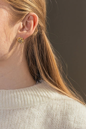 Boucles d'oreilles Boucles d'oreilles en or jaune et diamants 58 Facettes 4815898CN