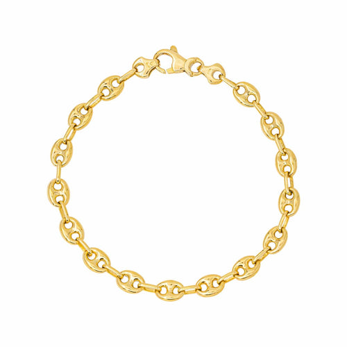 Bracelet Bracelet maille grain de café en or jaune 58 Facettes 5481558CN