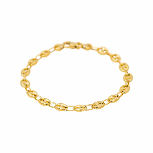 Bracelet Bracelet maille grain de café en or jaune 58 Facettes 5481558CN