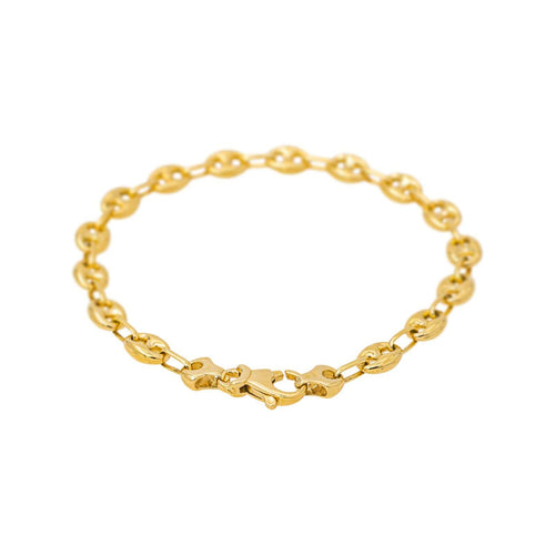 Bracelet Bracelet maille grain de café en or jaune 58 Facettes 5481558CN