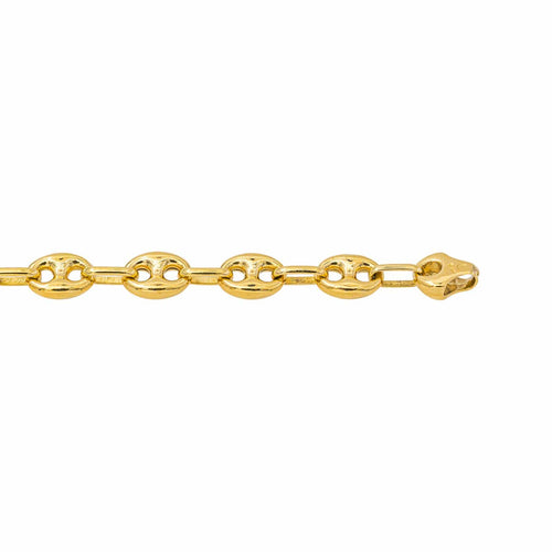 Bracelet Bracelet maille grain de café en or jaune 58 Facettes 5481558CN