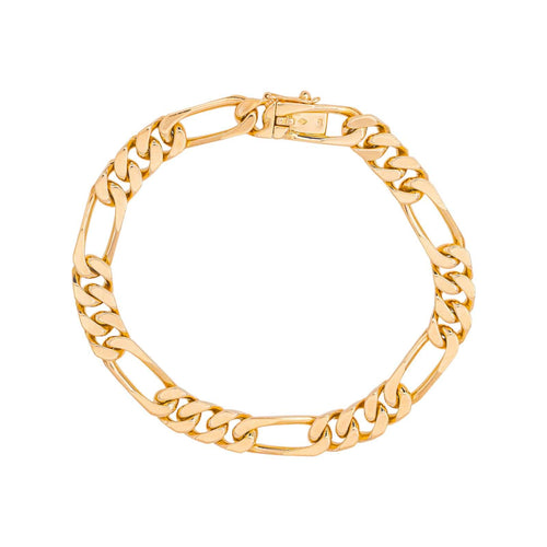 Bracelet Bracelet maille Figaro en or rose 58 Facettes 5531789CN