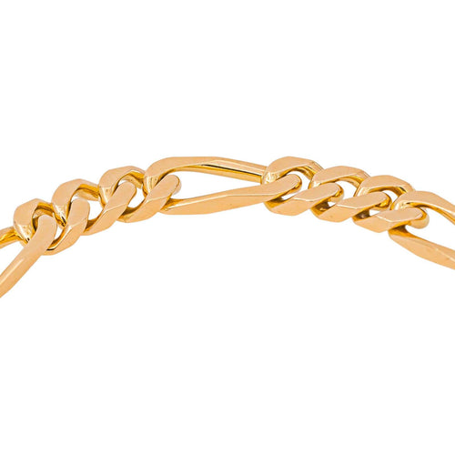 Bracelet Bracelet maille Figaro en or rose 58 Facettes 5531789CN