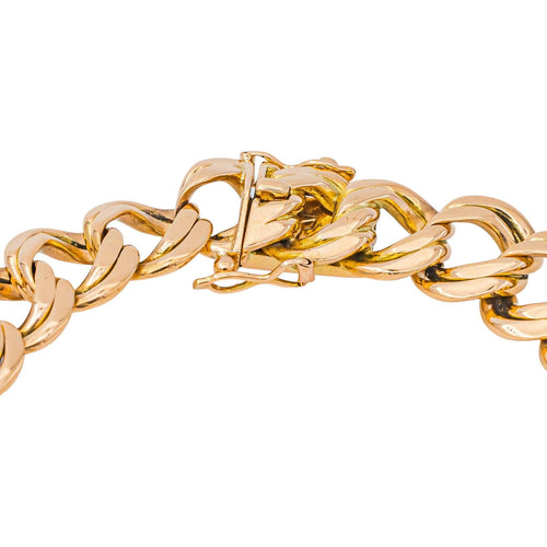 Bracelet Bracelet maille gourmette double en or rose 58 Facettes 5565506CN