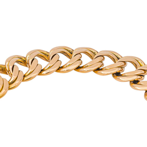 Bracelet Bracelet maille gourmette double en or rose 58 Facettes 5565506CN