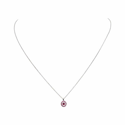 Collier Mauboussin Vie, Volupté & Passion - Collier en or blanc et rubis 58 Facettes 5417149CN