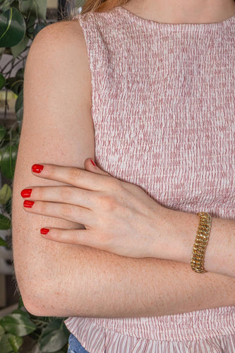 Bracelet Bracelet maille américaine en or jaune 58 Facettes 5439763CN
