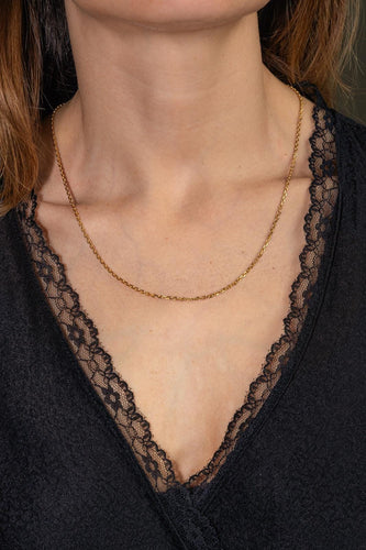 Collier Collier maille forçat en or jaune 58 Facettes 5445293CN