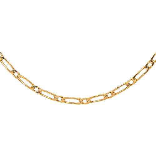 Collier Collier maille Figaro en or jaune 58 Facettes 5460453CN