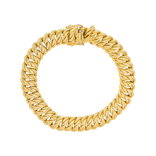 Bracelet Bracelet maille américaine en or jaune et blanc 58 Facettes 5480665CN