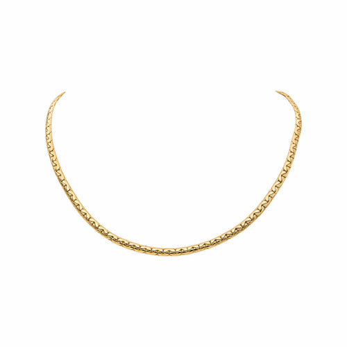 Collier Collier maille haricot en or jaune 58 Facettes 5503689CN