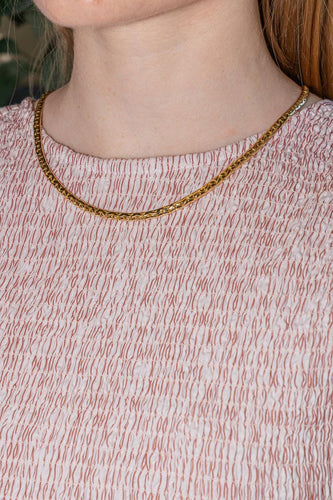 Collier Collier maille haricot en or jaune 58 Facettes 5503689CN