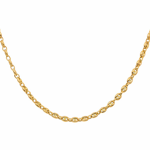 Collier Collier maille grain de café en or jaune 58 Facettes 5460182CN