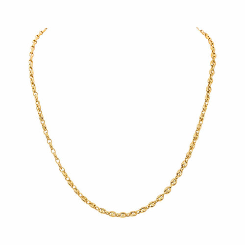 Collier Collier maille grain de café en or jaune 58 Facettes 5460182CN