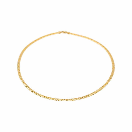 Collier Collier maille haricot en or jaune 58 Facettes 5470053CN