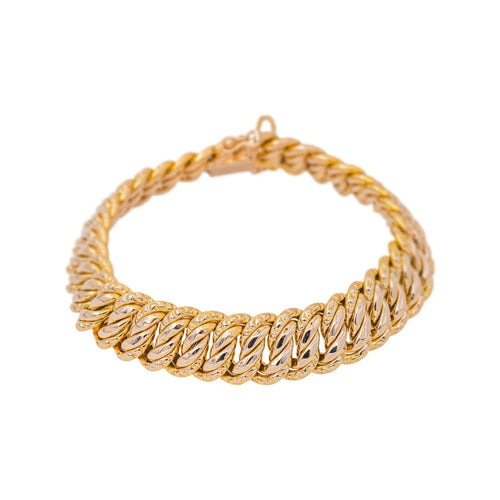 Bracelet Bracelet maille américaine en or rose 58 Facettes 5481563CN