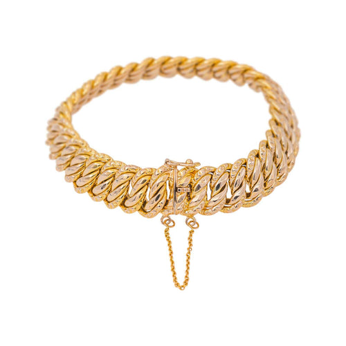 Bracelet Bracelet maille américaine en or rose 58 Facettes 5481563CN