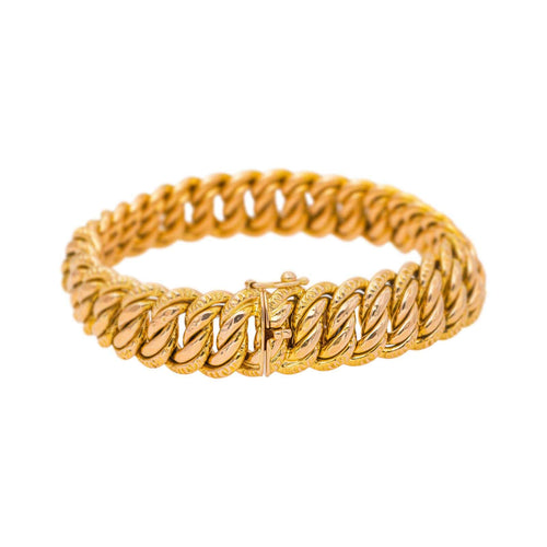 Bracelet Bracelet maille américaine en or jaune 58 Facettes 5481784CN