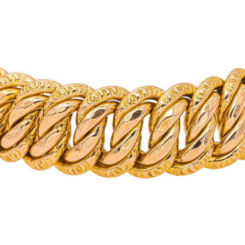 Bracelet Bracelet maille américaine en or jaune 58 Facettes 5481784CN