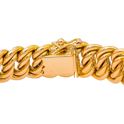 Bracelet Bracelet maille américaine en or jaune 58 Facettes 5481784CN