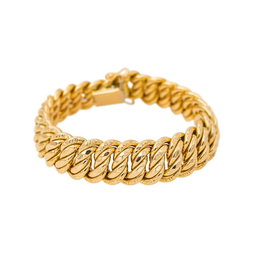 Bracelet Bracelet maille américaine en or jaune 58 Facettes 5481964CN