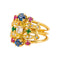 Bague 52 Bague en or jaune avec saphirs, rubis, émeraudes et diamants 58 Facettes 5568218RV