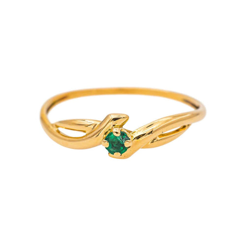 Bague 52 Bague en or jaune et émeraude 58 Facettes 5538427RV