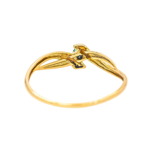 Bague 52 Bague en or jaune et émeraude 58 Facettes 5538427RV