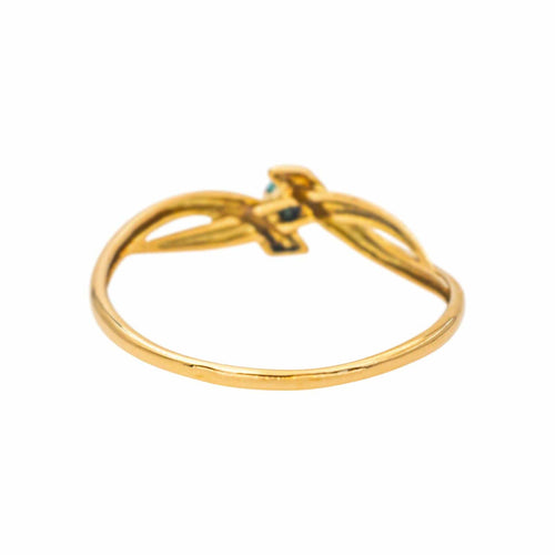 Bague 52 Bague en or jaune et émeraude 58 Facettes 5538427RV