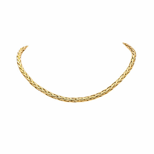 Collier Collier maille palmier en or jaune 58 Facettes 5576841CN