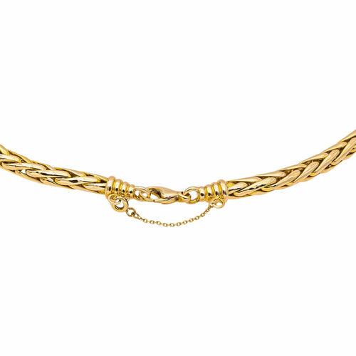 Collier Collier maille palmier en or jaune 58 Facettes 5576841CN