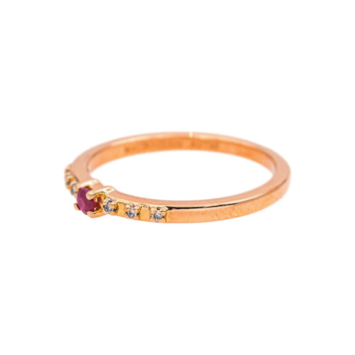 Bague 52 Mauboussin Capsule d'émotion - Bague en or rose, rubis et diamants 58 Facettes 5576984CN