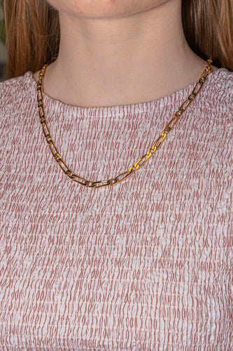 Collier Collier maille Figaro en or rose 58 Facettes 5577232CN