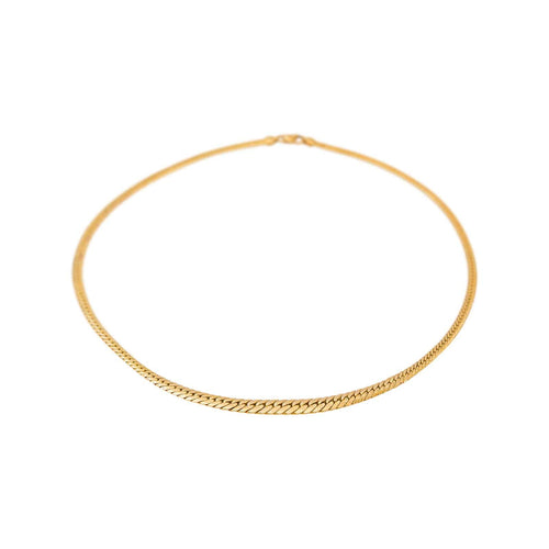 Collier Collier maille anglaise en or jaune 58 Facettes 5600882CN