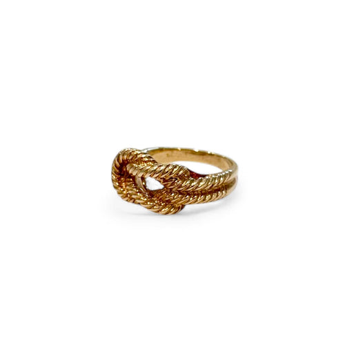 Bague 50 Hermès Audierne - Bague en or jaune 18K 58 Facettes REF2509CF-276