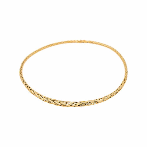 Collier Collier maille palmier en or jaune 58 Facettes 5655309CN