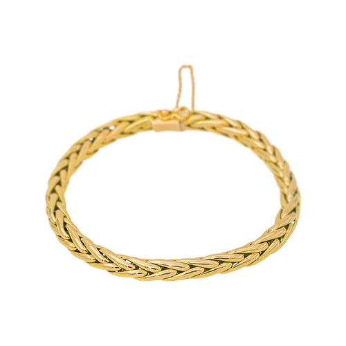 Bracelet Bracelet maille palmier en or jaune 58 Facettes 5655310CN