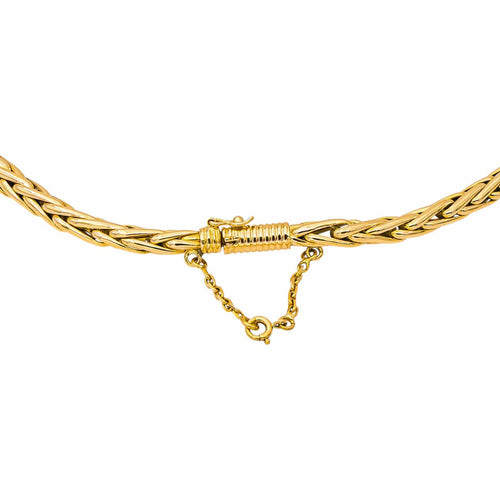 Collier Collier maille palmier en or jaune 58 Facettes 5577455CN