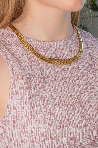 Collier Collier maille anglaise en or jaune 58 Facettes 5671362CN