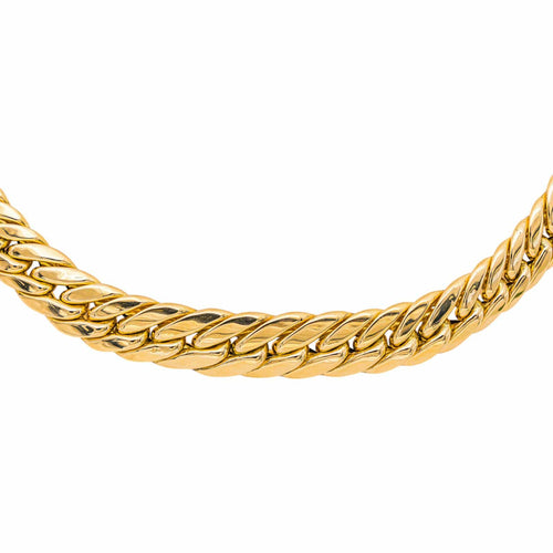 Collier Collier maille anglaise en or jaune 58 Facettes 5671362CN