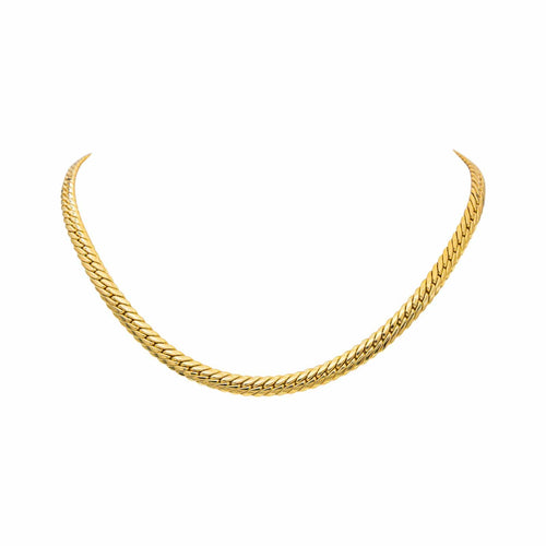 Collier Collier maille anglaise en or jaune 58 Facettes 5675486CN