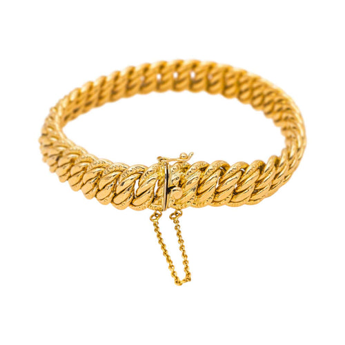 Bracelet Bracelet maille américaine en or jaune 58 Facettes 5705074CN