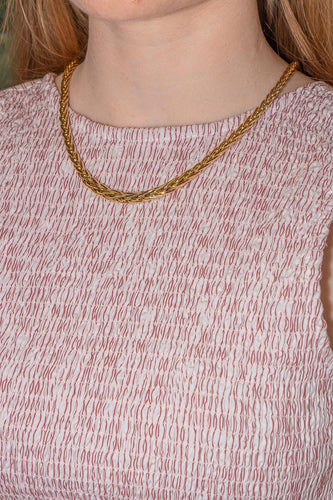 Collier Collier maille palmier en or jaune 58 Facettes 5705075CN