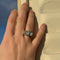 Bague 55 Bague tank nœud en or jaune, or gris et platine, diamant 58 Facettes REF24099CF-262